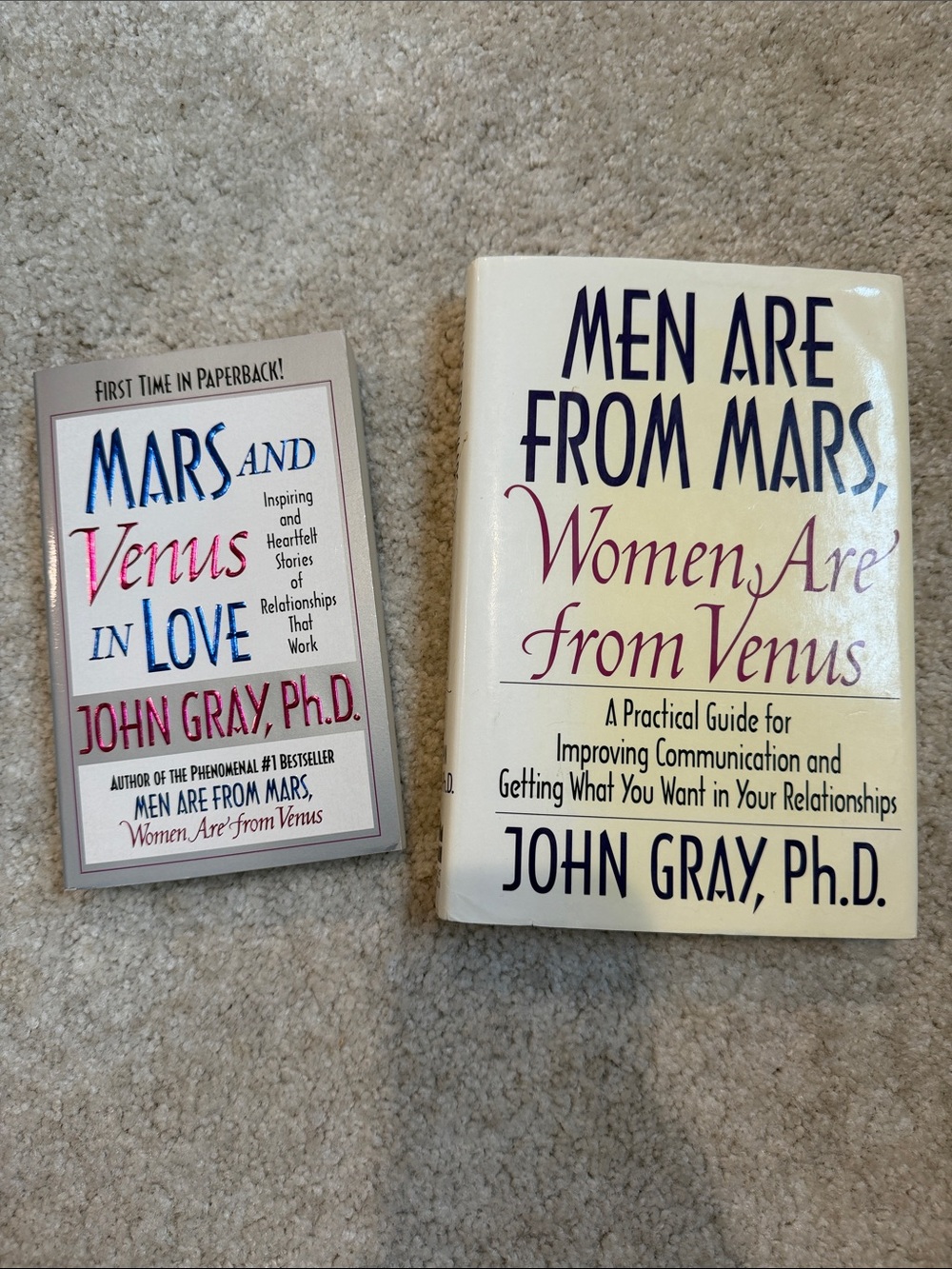 Men Are From Mars,Women Are From Venus-Hardcover & Mars & Venus in ❤️-paperback